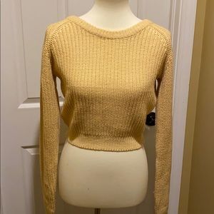 Cropped Yellow Sweater